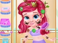 Messy Little Mermaid Makeover - Makeup  amp;amp; Dressup